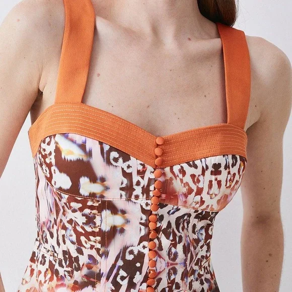 KAREN MILLEN Topstitch Animal Top (size 6) - Picture 4 of 9